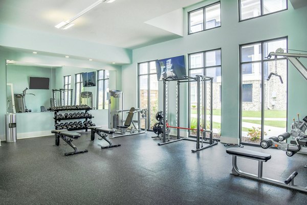 fitness center at Windsor at Manhattan Apartments