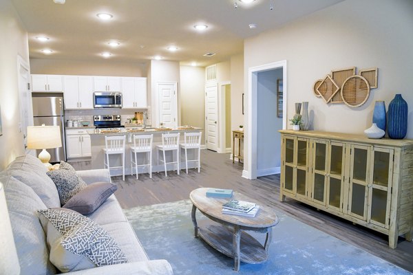 living room at Windsor at Manhattan Apartments