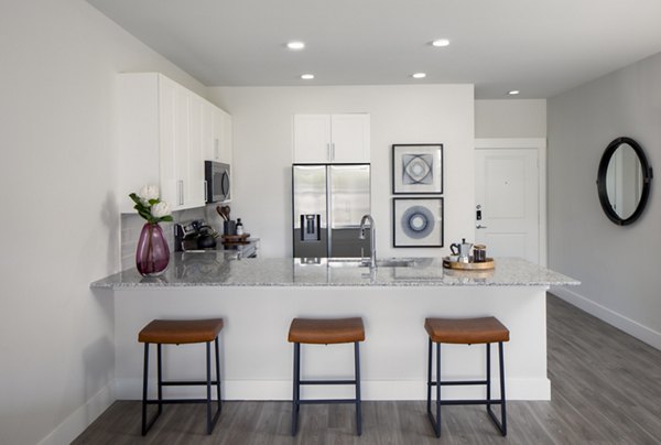 kitchen at Broadstone EADO Apartments