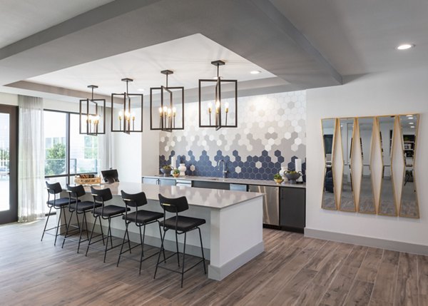 Clubhouse featuring modern design elements in Broadstone Baybrook Apartments