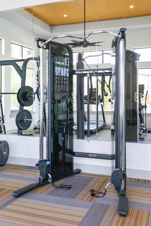 fitness center at Broadstone Baybrook Apartments