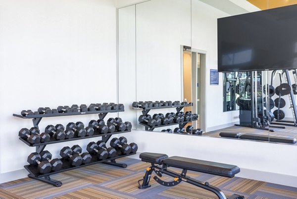fitness center at Broadstone Baybrook Apartments