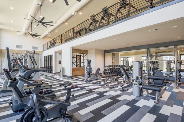 fitness center at The Opal Apartments