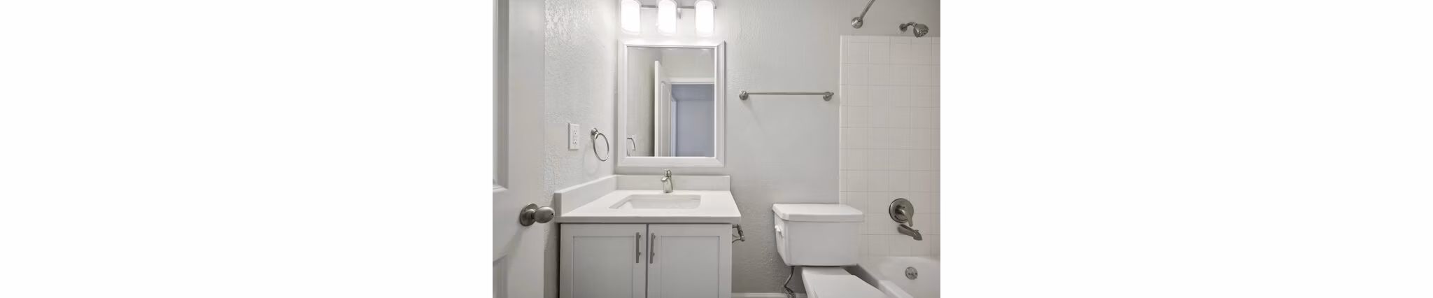 bathroom at The Peak Apartments