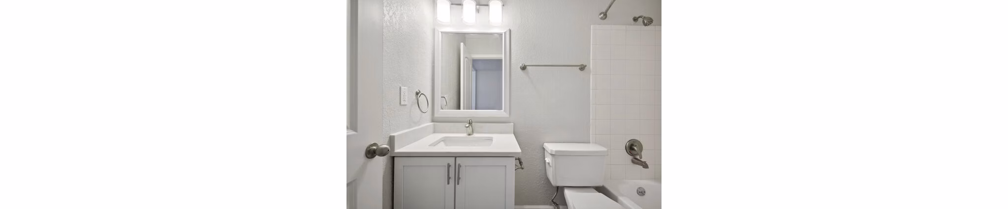 bathroom at The Peak Apartments