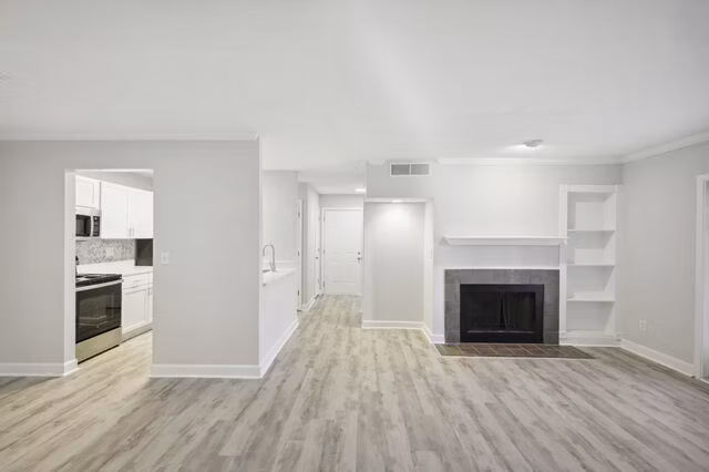 living room at The Peak Apartments