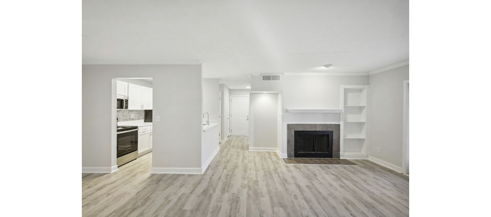 living room at The Peak Apartments