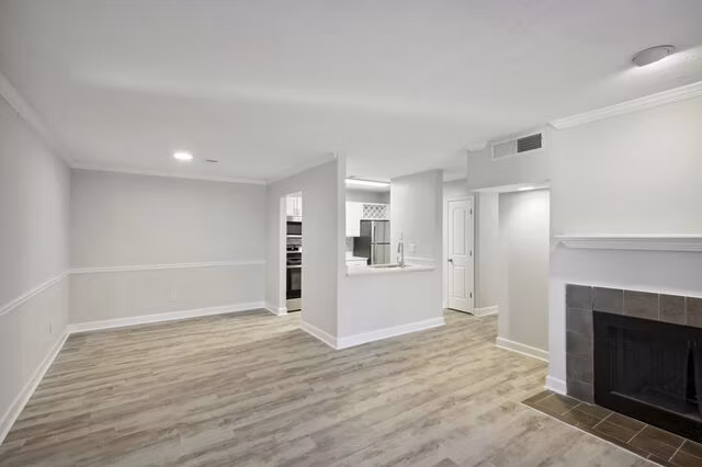 living room at The Peak Apartments