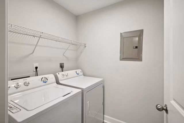 laundry room at The Peak Apartments