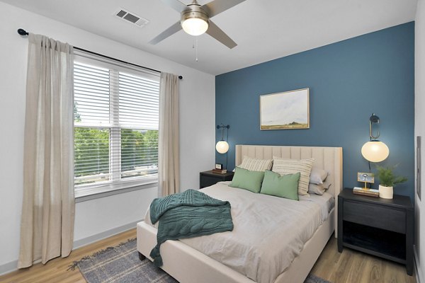 bedroom at Alexan Research ParkApartments