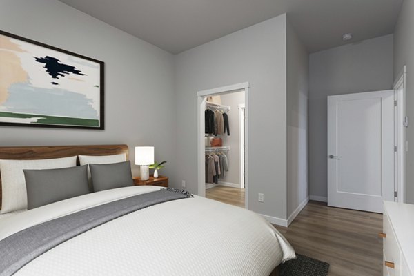 bedroom at The Farmstead Apartments