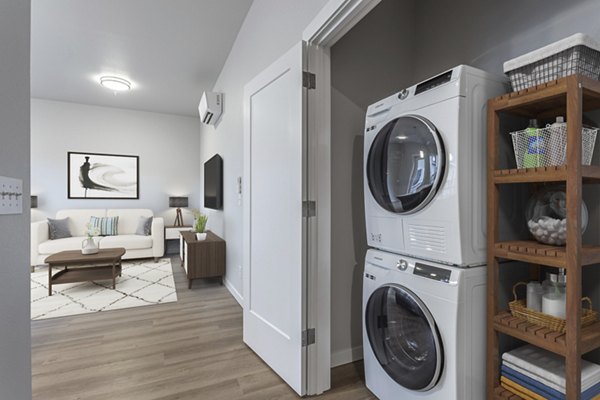 laundry room at The Farmstead Apartments