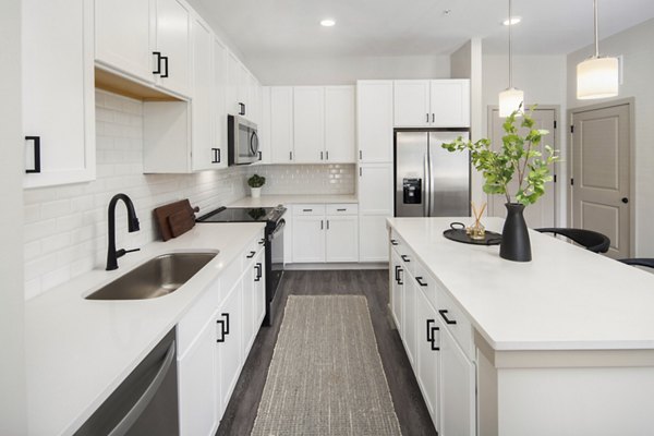 kitchen at The Hickory at Indian Lake Village Apartments