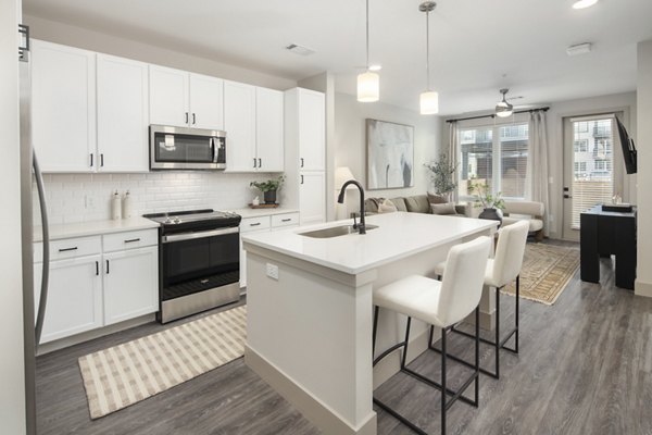 kitchen at The Hickory at Indian Lake Village Apartments