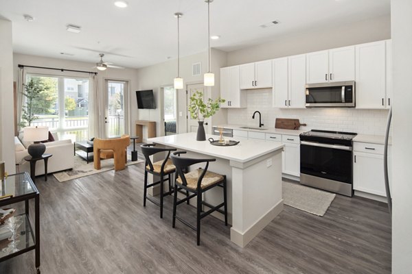 kitchen at The Hickory at Indian Lake Village Apartments