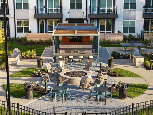 fire pit at The Hickory at Indian Lake Village Apartments