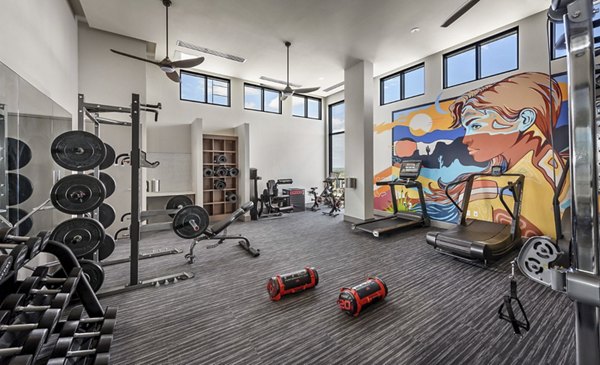 fitness center at Derby Apartments