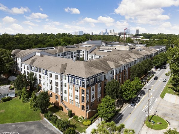 Elegant clubhouse with contemporary furnishings at Avanti Brookhaven Apartments, ideal for social gatherings and resident events