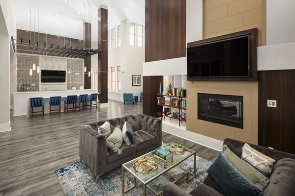 Clubhouse featuring modern design and luxurious amenities at Avanti Brookhaven Apartments