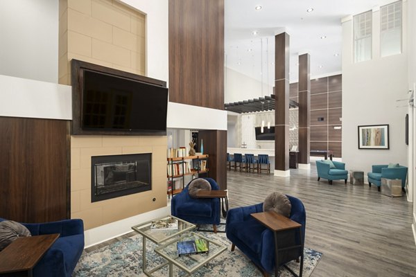 Elegant clubhouse featuring contemporary design at Avanti Brookhaven Apartments