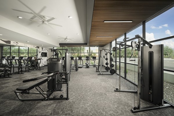 fitness center at Huxley Scottsdale Apartments