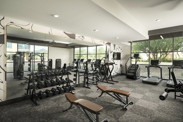 fitness center at Huxley Scottsdale Apartments