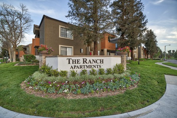 Elegant signage at The Ranch at Moorpark Apartments, a community offering upscale living in scenic Moorpark