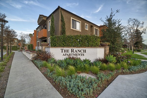 The Ranch at Moorpark: Modern signage at luxury apartment community in scenic Moorpark