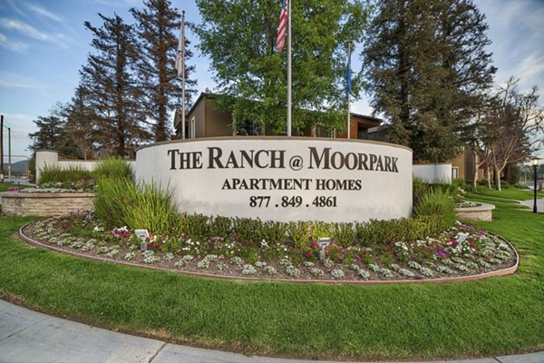 The Ranch at Moorpark Apartments: Stylish signage at upscale property entrance