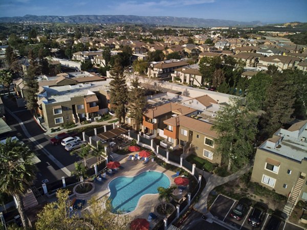 The Ranch at Moorpark: Scenic view of luxury apartments surrounded by greenery
