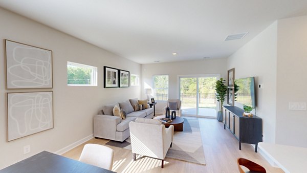 living room at Gramercy Woods Apartments