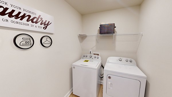 laundry room at Gramercy Woods Apartments