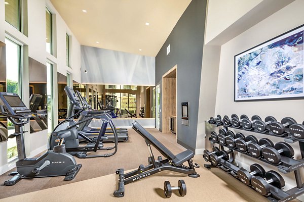 Fitness center with state-of-the-art equipment at Triton Encinitas Apartments, California