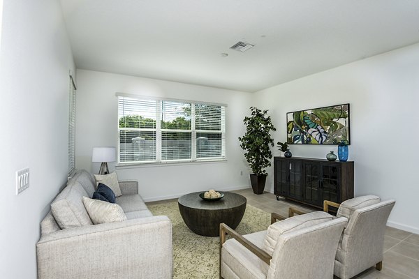 living room at Alexander Park Apartments