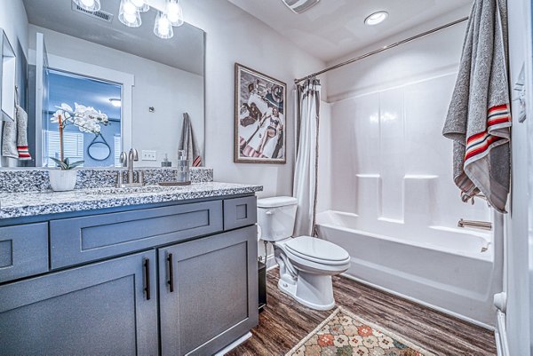 bathroom at Blu South Apartments