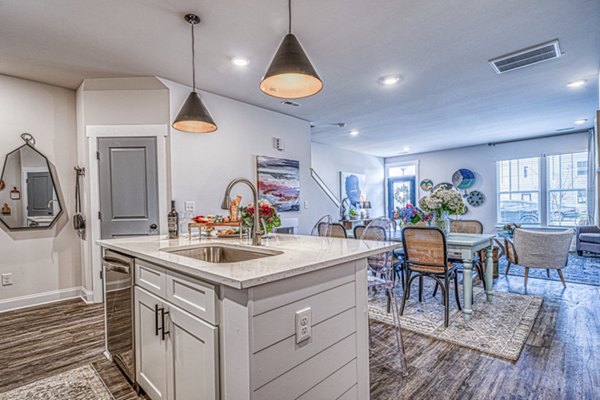 kitchen at Blu South Apartments