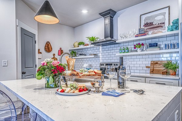 kitchen at Blu South Apartments