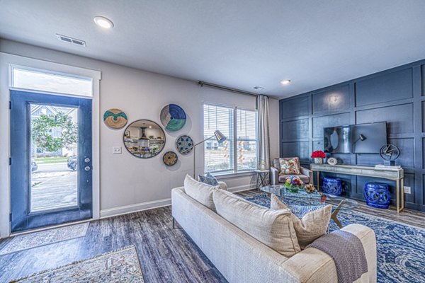 living room at Blu South Apartments