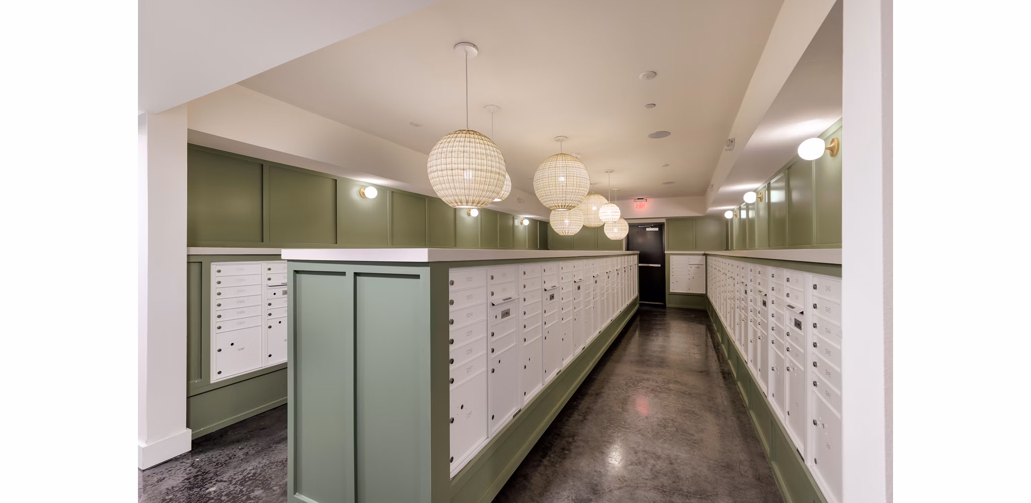 mail room at Windsor Commons Apartments