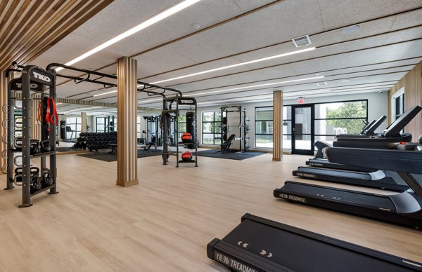 fitness center at Windsor Commons Apartments