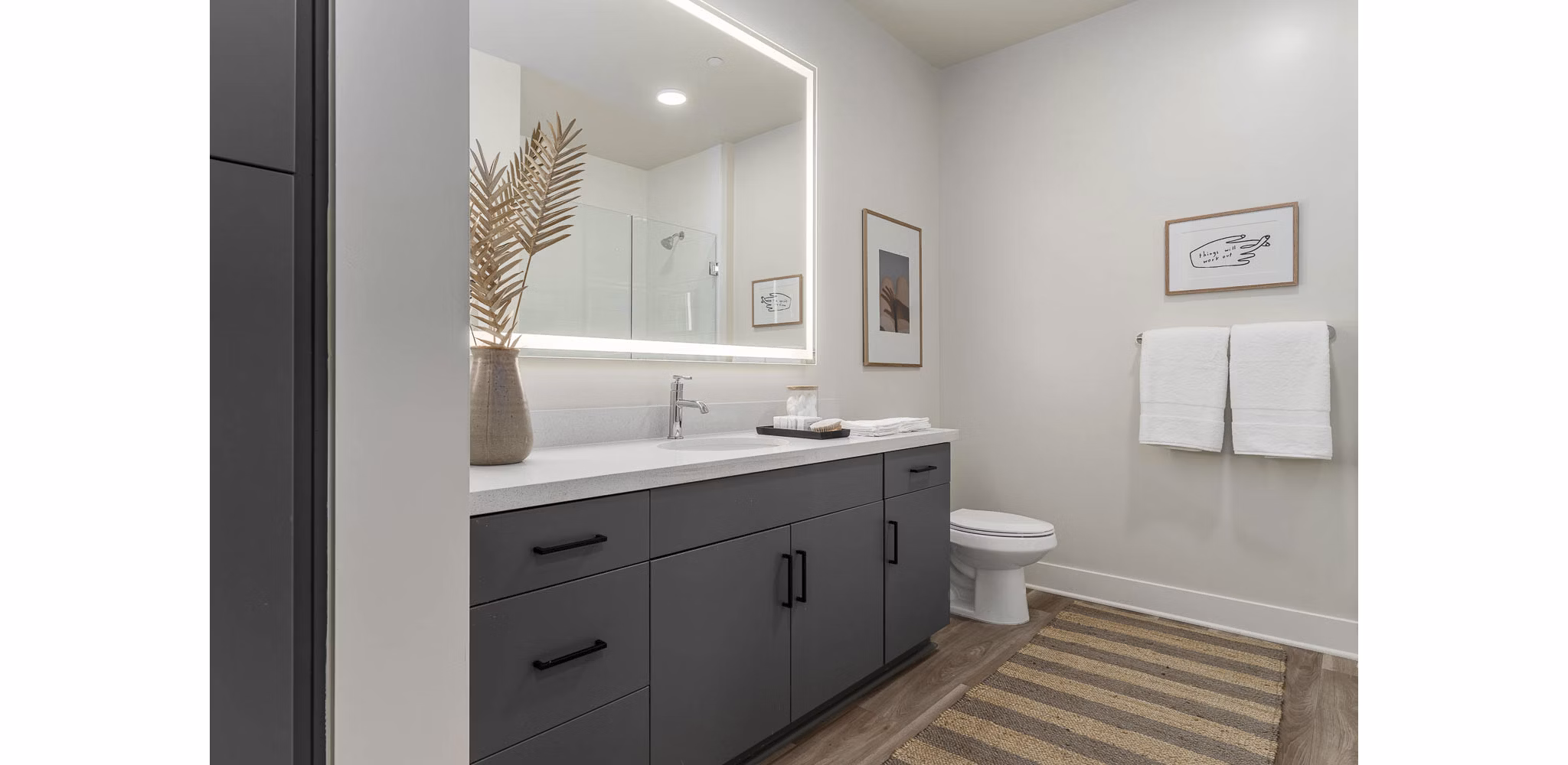 bathroom at Broadstone 7th Street Apartments
