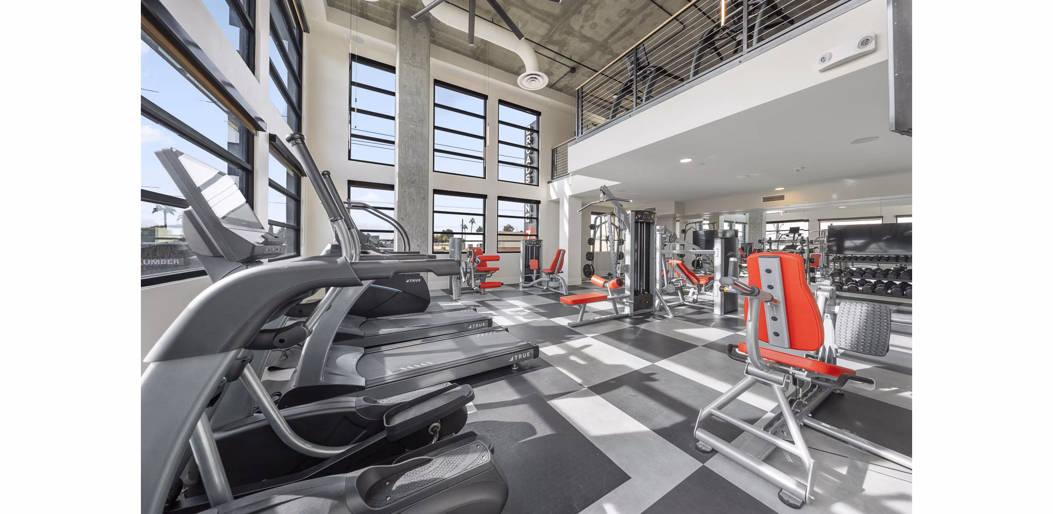 fitness center at Broadstone 7th Street Apartments