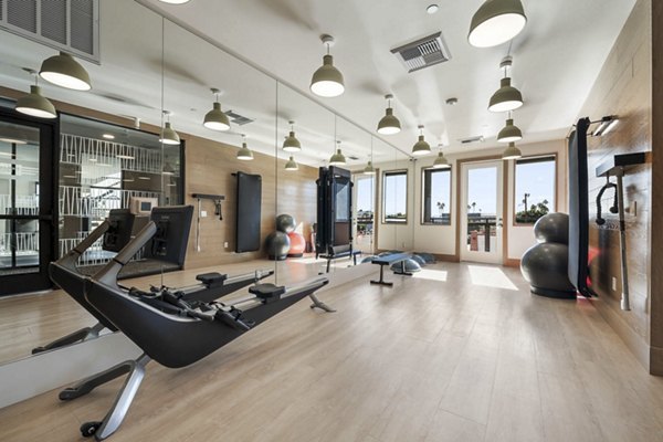 fitness center at Broadstone 7th Street Apartments