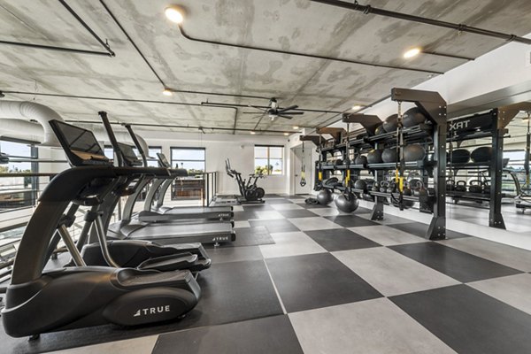 fitness center at Broadstone 7th Street Apartments