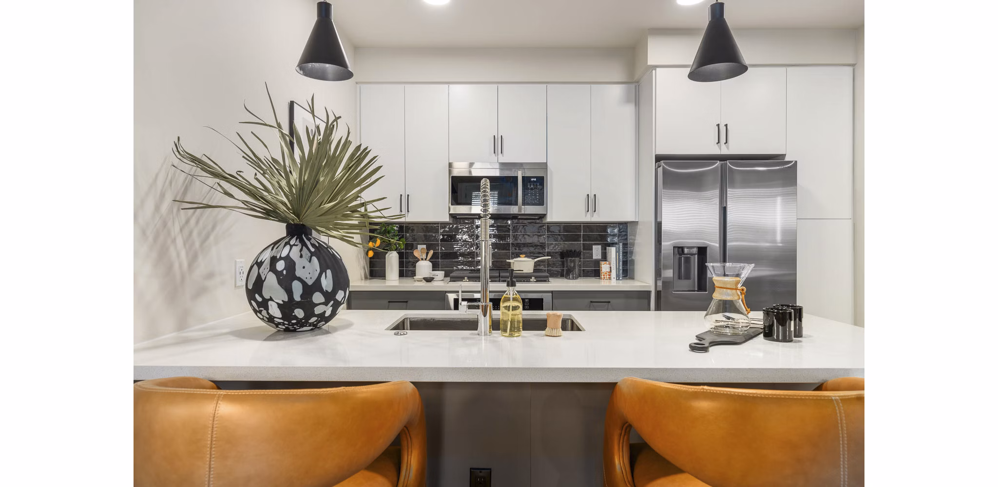 kitchen at Broadstone 7th Street Apartments