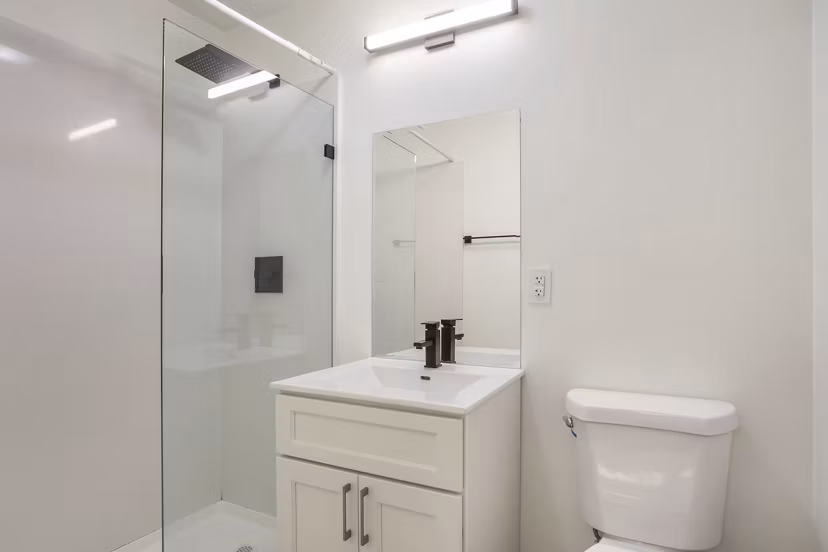 Luxury kitchen with modern fixtures at Fremont City Center Apartments