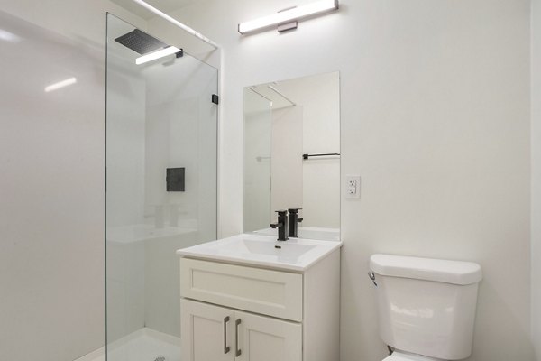 Luxury kitchen with modern fixtures at Fremont City Center Apartments