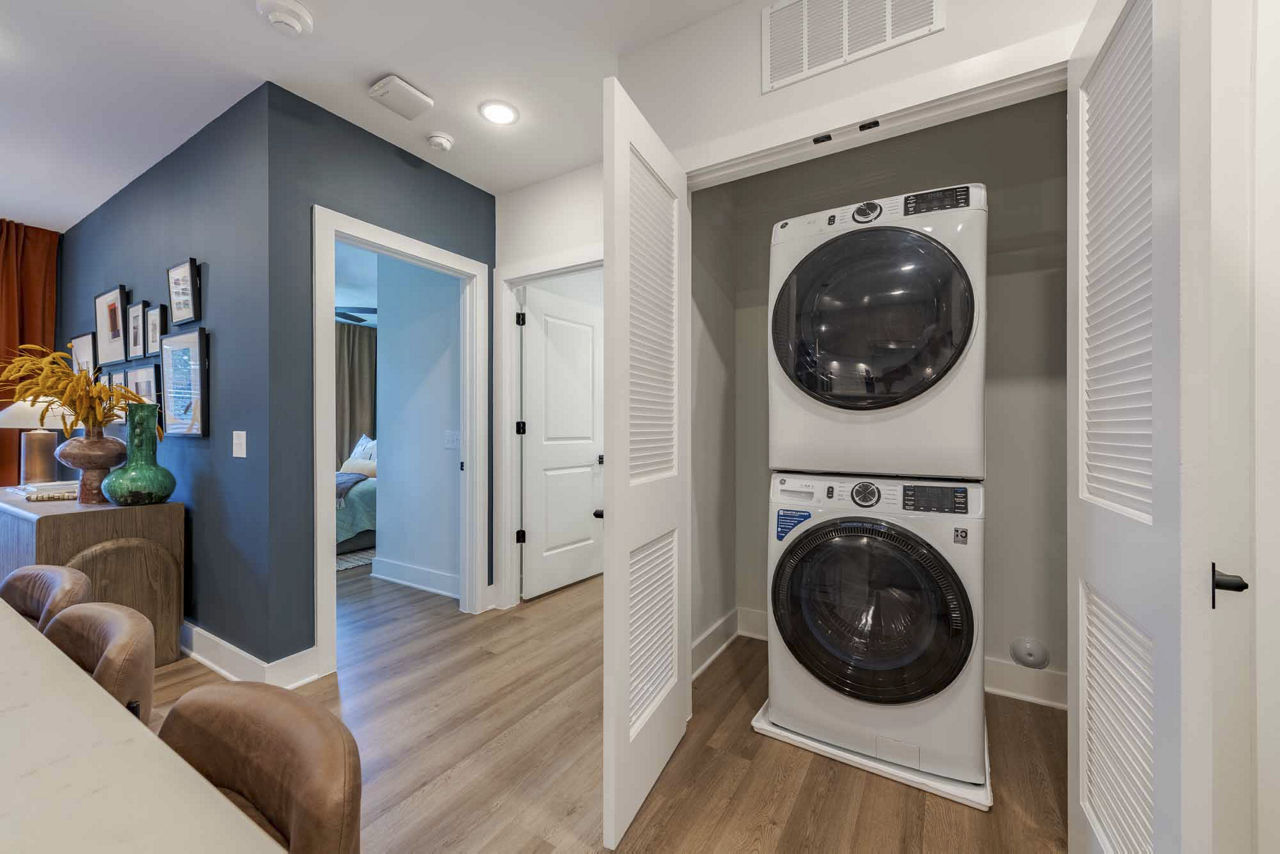 Laundry room at The Point Apartments