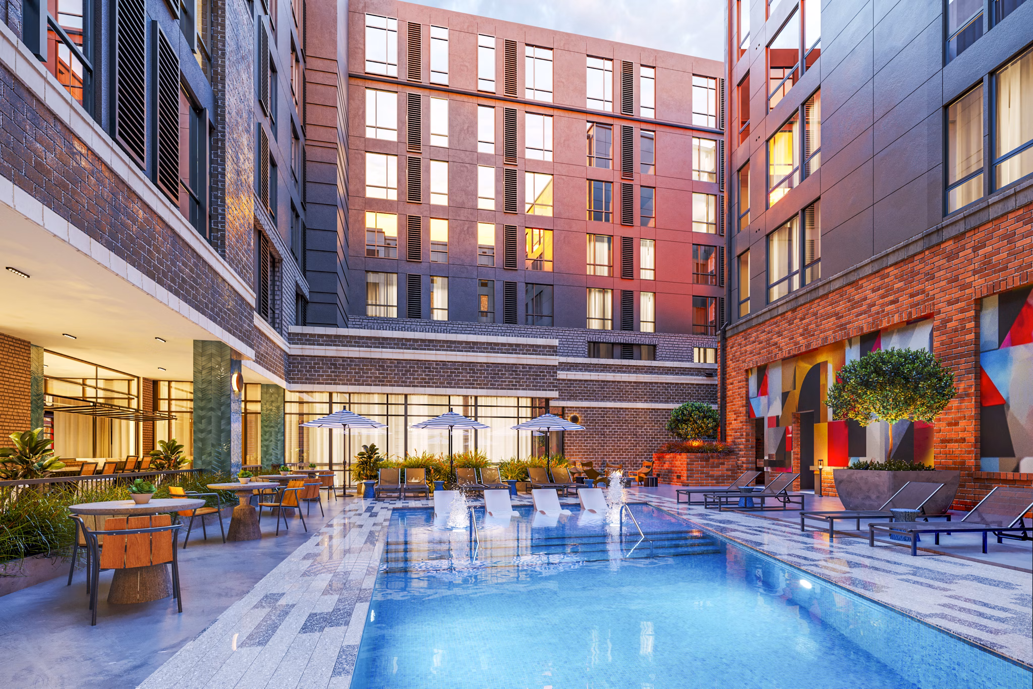 rendering at The Point Apartments