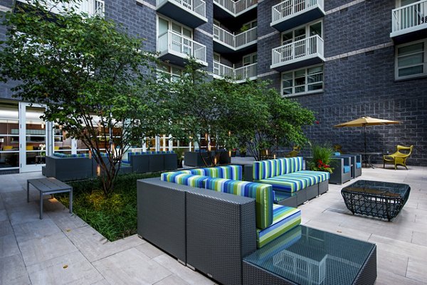 patio at Onyx on First Apartments